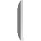 Ekena Millwork Vertical Surface Mount PVC Gable Vent w/ 2"W x 2"H , Brickmould Sill Frame, 38"W x 24"H GVPVE38X2403SN - alternate 4